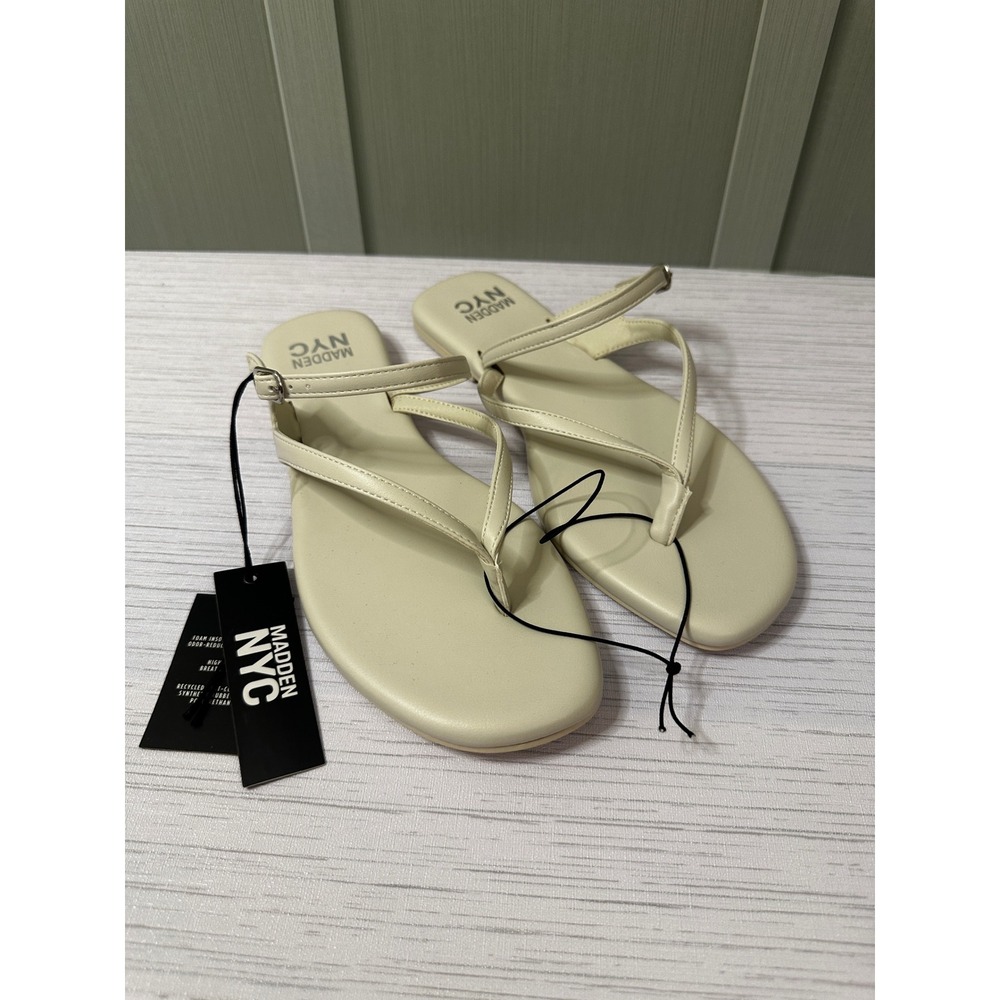 Madden NYC Women Bone Thong Sandal with Adjustable Strap Size 10 WMMN25AM040F